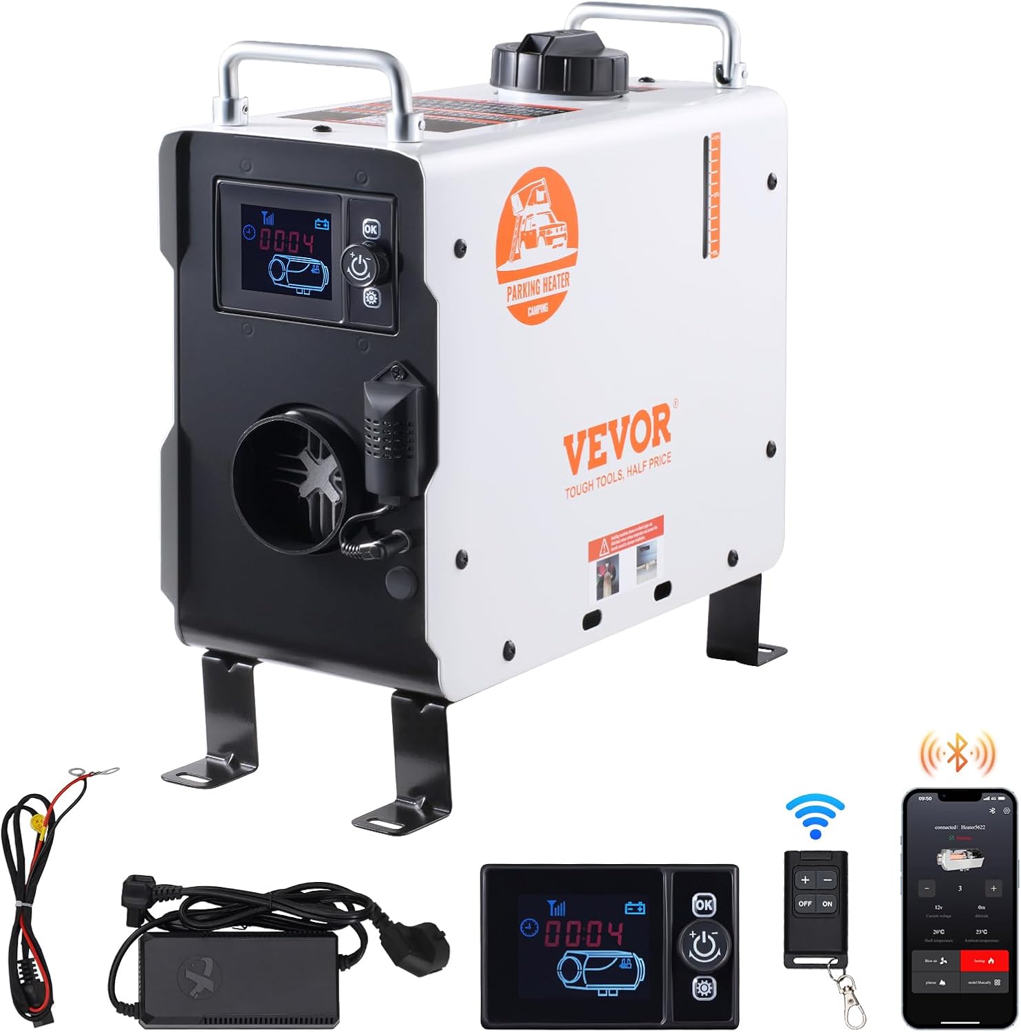 VEVOR Calefacción Diésel 2kW Todo en Uno 12V/24V
